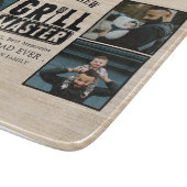 ウッドBBQグリルマスター最高のパパEver Photo カッティングボード (角)