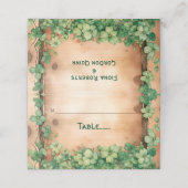 ウッドSt patricks dayのエスコー結婚トつる植物 プレイスカード (外部開封)