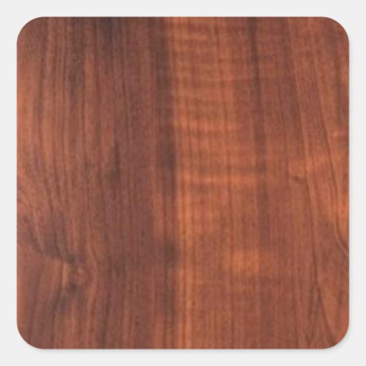ウッドWALNUT仕上買げ空白のブランブランシュ+文字 スクエアシール (正面)