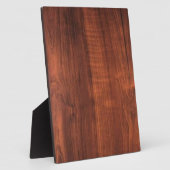 ウッドWALNUT仕上買げ空白のブランブランシュ+文字 フォトプラーク (側面)