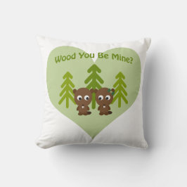 ウッドYou Be Mine Beavers クッション