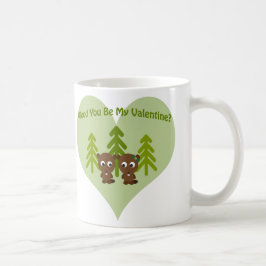 ウッドYou Be My Valentine コーヒーマグカップ