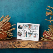 『ウッフィクリスマス』ペットの写真コラージュ・プラーク フォトプラーク (側面)