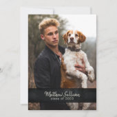 ウッモダンディ素朴 |写真卒業パーティー 招待状 (正面)