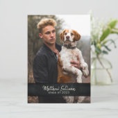 ウッモダンディ素朴 |写真卒業パーティー 招待状 (スタンド正面)