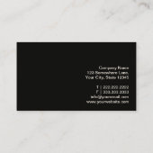 ウッモダンドストライプ·ベイカー名刺 名刺 (裏面)