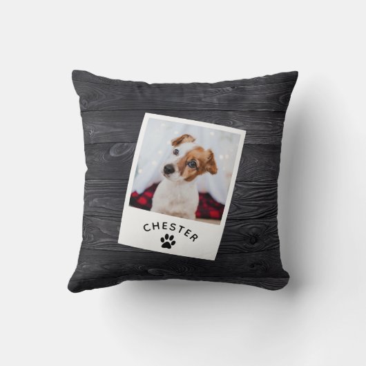 ウッモダン素朴ドペットの写真犬ママ猫 クッション (裏面)