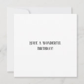 ウッユニークドランド冬林ハッピーバースデー カード (裏面)