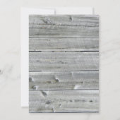 ウッ動揺してドカウボーイブーツ-結婚式招待状 招待状 (裏面)