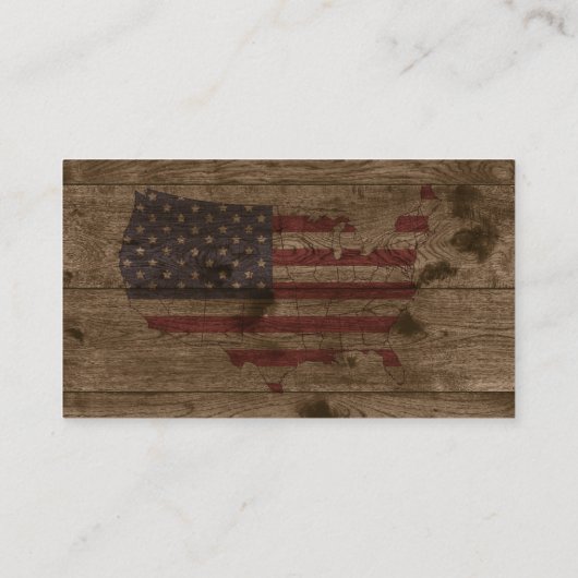 ウッ素朴ドオーバー統一された州名刺 名刺 (裏面)