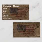 ウッ素朴ドオーバー統一された州名刺 名刺 (正面/裏面)