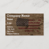 ウッ素朴ドオーバー統一された州名刺 名刺 (正面)