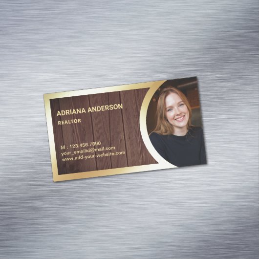 ウッ素朴ドゴールドフォ実在イルエステートフォト不動産仲介業者 マグネット名刺 (インサイチュ)
