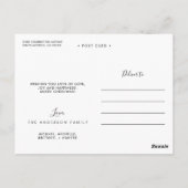 ウッ素朴ドストリングライト2フォトホリデー ポストカード (裏面)