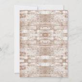 ウッ素朴ドタイザノット結婚式招待状 招待状 (裏面)