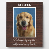 ウッ素朴ドッグペット記念写真記念日 フォトプラーク (正面)