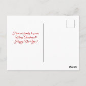 ウッ素朴ドパインコーンメリークリスマスポストカード ポストカード (裏面)