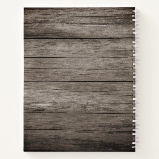 ウッ素朴ドファミリーお気に入りのレシピ料理帳   ノートブック (裏面)