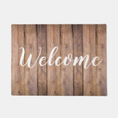 ウッ素朴ドファームハウスウェルカム ドアマット (正面)