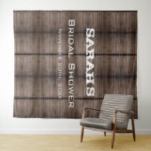 ウッ素朴ドブライダルシャワーの背景 タペストリー (インサイチュ(横))