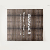 ウッ素朴ドブライダルシャワーの背景 タペストリー (正面(横))