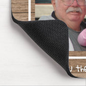 ウッ素朴ドポ最高のピーエバーじいちゃん写真 マウスパッド (コーナー)