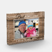 ウッ素朴ドポ最高のピーエバーじいちゃん フォトブロック (左)