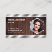 ウッ素朴ドメタ実在リックエステートフォト不動産仲介業者 名刺 (正面)