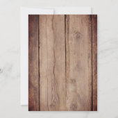 ウッ素朴ドレッドギンガムIドゥBBQ婚約 招待状 (裏面)