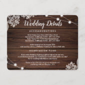 ウッ素朴ドレース&ストリングライ結婚ツズ詳細 エンクロージャーカード (正面)