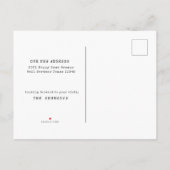 ウッ素朴ド引っ越しましたファミリーフォトニューホーム 案内ポストカード (裏面)