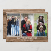 ウッ素朴ド3フォトコラージュハッピーニューイヤー2021 シーズンカード (正面/裏面)