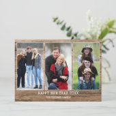 ウッ素朴ド3フォトコラージュハッピーニューイヤー2021 シーズンカード (スタンド正面)