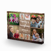 ウッ素朴ド8フォトコラージュファミリー引用文 フォトブロック (右)