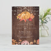 ウッ素朴ド&ストリングライト感謝祭パーティー 招待状 (スタンド正面)