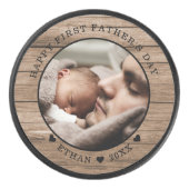  ウッ素朴ド·ハッピー·ファースト·ファースト·ファーズ·デイの写真  アイスホッケーパック (正面)