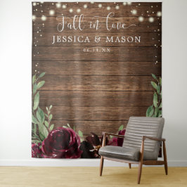 ウッ素朴ド·バーガンディ·ウォールの写真背景 タペストリー