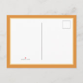 ウッ素朴ド&ヒマワリ3写真感謝祭 インビテーションポストカード (裏面)