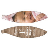 ウッ素朴ド・ファースト・ファースト・デイ・フォパーソナライズされたト バスケットボール (パネル)