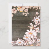 ウッ素朴ド&フローラメイソンジャー結婚式招待状 招待状 (裏面)