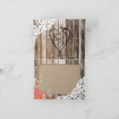 『ウッ素朴ド・ベイビー・ブレス・レース・サンキューカード』 サンキューカード (内部)