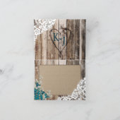 『ウッ素朴ド・ベイビー・ブレス・レース・サンキューカード』 サンキューカード (内部)