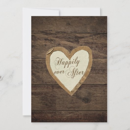 ウッ素朴ド·ベビーのブライダル·シャワーの招待 招待状 (裏面)