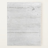 ウッ素朴ド&ボタニックリーフブランチグリーンリース プランナー手帳 (裏面)