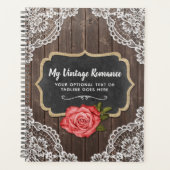 ウッ素朴ド&レースフローラチャルクボードカントリーシック プランナー手帳