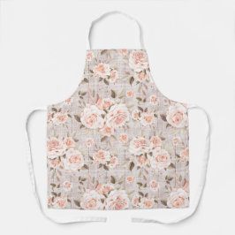 ウッ素朴ド&ヴィンテージバラロマンチックシャビーシック エプロン