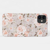 ウッ素朴ド&ヴィンテージバラロマンチックシャビーシック Case-Mate iPhoneケース (裏面(横))