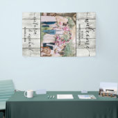 ウッ素朴モダンドの写真結婚写真ウェルカム 横断幕 (トレードショー)