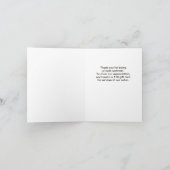 ウッ魅力的ドピンクフローラ鋏サロン サンキューカード (内部)