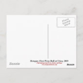 ウティカで優勝したホッスパー1863年 ポストカード (裏面)